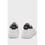 Ανδρικό παπούτσι Low-top trainers with stacked logo HUGO 50543867 λευκό - Image 3