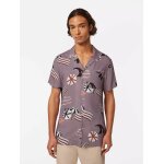 Ανδρικό πουκάμισο κοντό μανίκι AOP short-sleeved regular fit viscose SCOTCH & SODA 180032 μωβ