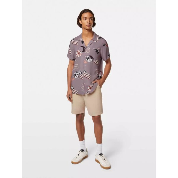 Ανδρικό πουκάμισο κοντό μανίκι AOP short-sleeved regular fit viscose SCOTCH & SODA 180032 μωβ - Image 3