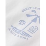 Ανδρική μπλούζα κοντό μανίκι Regular fit left chest logo T-shirt SCOTCH & SODA 180047 λευκό - Image 4