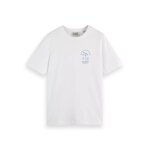 Ανδρική μπλούζα κοντό μανίκι Regular fit left chest logo T-shirt SCOTCH & SODA 180047 λευκό - Image 3