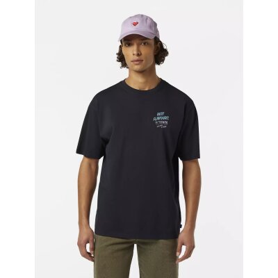 Ανδρική μπλούζα κοντό μανίκι Relaxed-fit front and back artwork SCOTCH & SODA 180050 γκρι