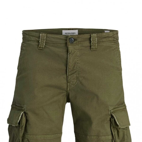 jack-jones-adriki-ladi-cargo-bermouda-kalokairi-25-man-shorts-green-summer-25-2-700x700 Ανδρική Βερμούδα CARGO JACK & JONES 12274211 Loose Fit χακί - Image 2