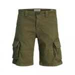 Ανδρική Βερμούδα CARGO JACK & JONES 12274211 Loose Fit χακί