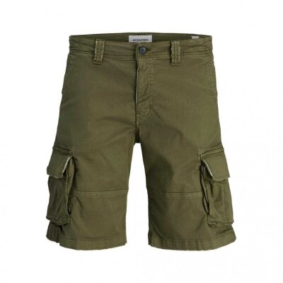 Ανδρική Βερμούδα CARGO JACK & JONES 12274211 Loose Fit χακί