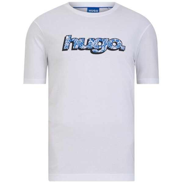 1745918006-11609700 Ανδρική μπλούζα κοντό μανίκι HUGO 50542932 λευκό - Image 4