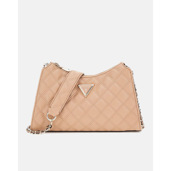 4010AGUES6201279_Biege_1 Γυναικεία Τσάντα Guess Καπιτονέ Giully  HWQG8748130-BEI - Image 1