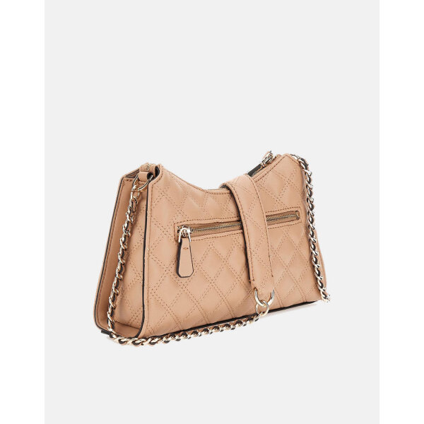 4010AGUES6201279_Biege_2 Γυναικεία Τσάντα Guess Καπιτονέ Giully  HWQG8748130-BEI - Image 3