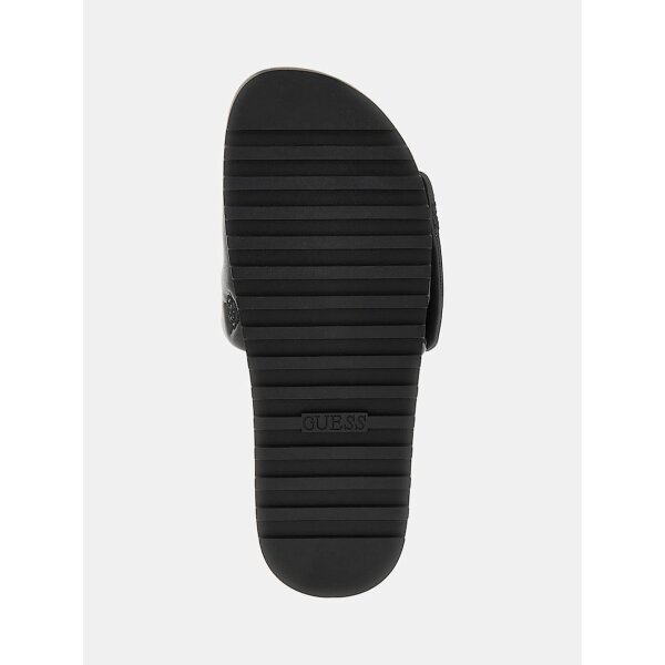 FLJFA2ELE19-BLACK-ALT4 ΓΥΝΑΙΚΕΙΟ Σανδάλι Fabio με 4G και λογότυπο peony GUESS FLJFA2ELE19 - Image 5