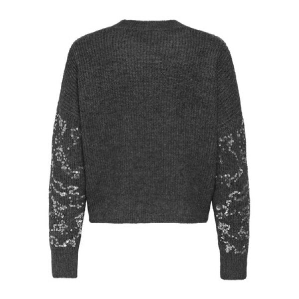 F_15353230_M_4806823_Back ΓΥΝΑΙΚΕΙΟ ΠΟΥΛΟΒΕΡ ΓΚΡΙ ONLALTA LS SEQUIN O-NECK KNT ONLY 15353230 - Image 2