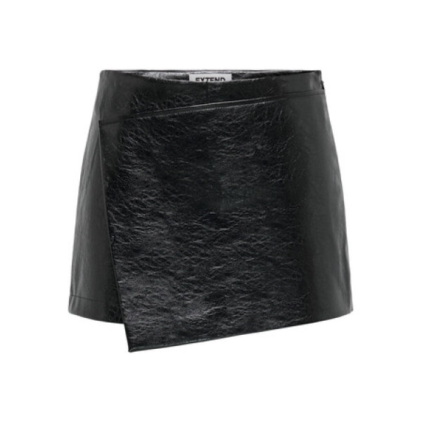 F_15355850_M_4839676_Front ΓΥΝΑΙΚΕΙΑ ΦΟΥΣΤΑ ΜΑΥΡΟ ONLREBEL HW FAUX LEATHER SKORT XT PNT ONLY 15355850 - Image 1