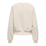 ΓΥΝΑΙΚΕΙΑ ΜΠΛΟΥΖΑ ΕΚΡΟΥ ONLJETT L/S O-NECK EMB BOX SWT ONLY 15355912 - Image 2