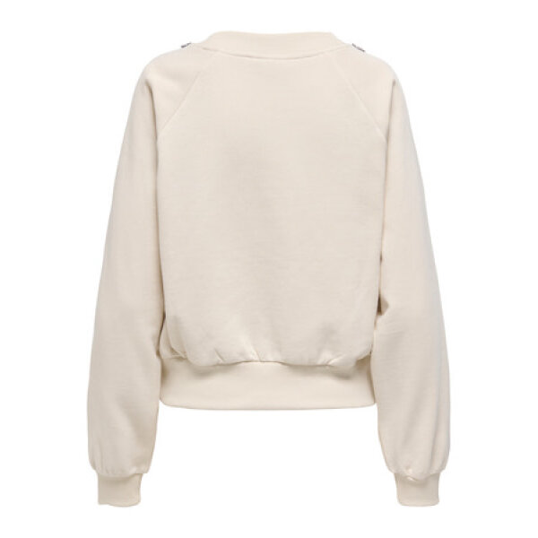 ΓΥΝΑΙΚΕΙΑ ΜΠΛΟΥΖΑ ΕΚΡΟΥ ONLJETT L/S O-NECK EMB BOX SWT ONLY 15355912 - Image 2