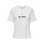 ΓΥΝΑΙΚΕΙΑ ΜΠΛΟΥΖΑ ΛΕΥΚΟ "DREAMS" ONLJOLLY LIFE S/S BOXY PRINT TOP JRS ONLY 15356166