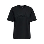 ΓΥΝΑΙΚΕΙΑ ΜΠΛΟΥΖΑ ΜΑΥΡΟ "SMILE" ONLJOLLY LIFE S/S BOXY PRINT TOP JRS ONLY 15356166
