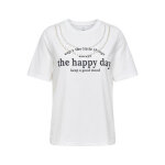 ΓΥΝΑΙΚΕΙΑ ΜΠΛΟΥΖΑ ΛΕΥΚΟ "THE HAPPY DAY" ONLJOLLY LIFE S/S BOXY PRINT TOP JRS ONLY 15356166