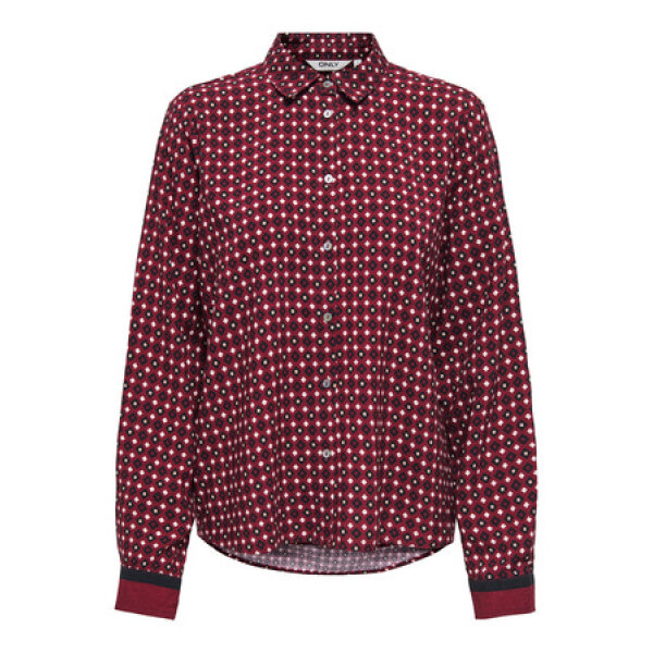 ΓΥΝΑΙΚΕΙΟ ΠΟΥΚΑΜΙΣΟ ΜΩΒ ONLVEDA BORDER L/S SHIRT WVN ONLY 15357487 - Image 1