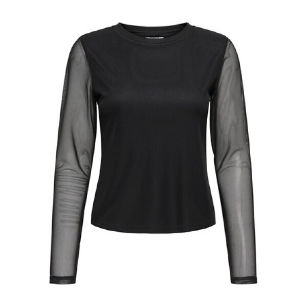 ΓΥΝΑΙΚΕΙΑ ΜΠΛΟΥΖΑ ΜΑΥΡΟ ONLNOVA L/S MESH TOP ONLY 15357642 - Image 1