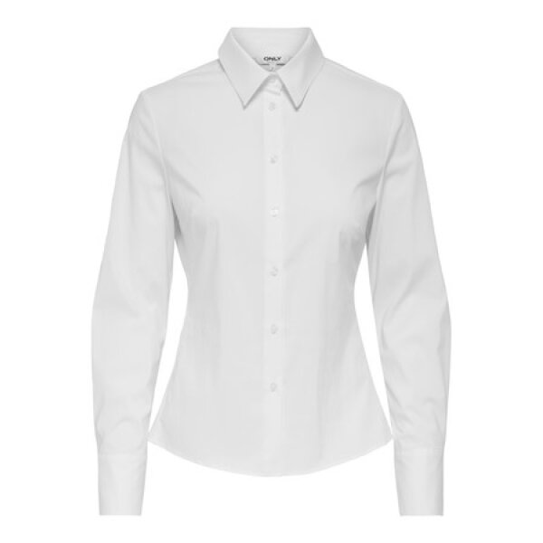ΓΥΝΑΙΚΕΙΟ ΠΟΥΚΑΜΙΣΟ ΛΕΥΚΟ ONLEBIE LS SLIM-FIT SHIRT WVN ONLY 15357905 - Image 1