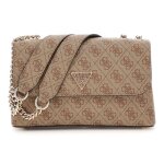 Γυναικεία Τσάντα  Eco Erica Convertible Xbody Flap Bag Latte Logo Guess HWESG951020-LTL