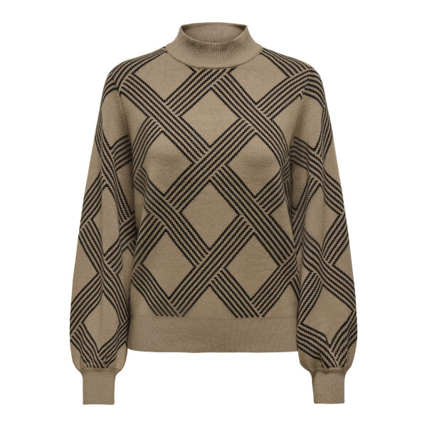 ΓΥΝΑΙΚΕΙΟ ΠΟΥΛΟΒΕΡ ΚΑΦΕ ONLANNY LS JQ O-NECK KNT ONLY 15327635 - Image 1