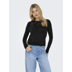 ΓΥΝΑΙΚΕΙΑ ΜΠΛΟΥΖΑ ΜΑΥΡΟ ONLSTARRY LS SEQUIN O-NECK KNT ONLY 15359242 - Image 7