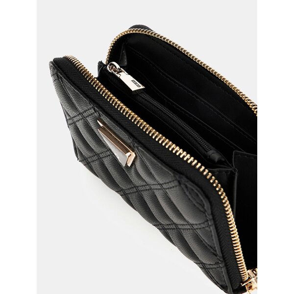 SWQG8748140-BLA-ALT5 Γυναικείο Πορτοφόλι Guess GIULLY  MEDIUM ZIP SWQG8748140-BLA - Image 2