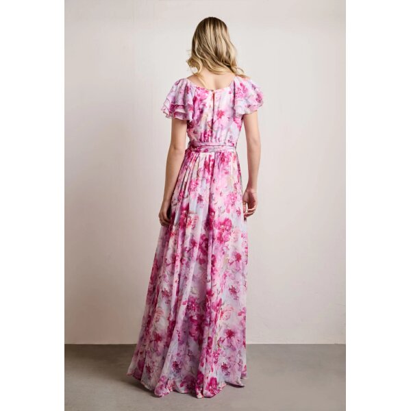 ΓΥΝΑΙΚΕΙΟ ΜΑΚΡΥ ΑΕΡΙΝΟ ΦΟΡΕΜΑ ΜΕ ΦΛΟΡΑΛ ΜΟΤΙΒΟ DESIREE 08.42053-m - Image 4