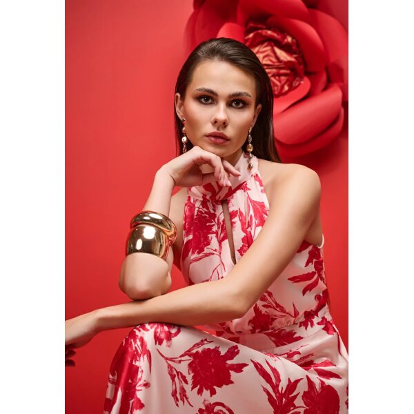 ΓΥΝΑΙΚΕΙΟ ΦΟΡΕΜΑ ΕΜΠΡΙΜΕ ΜΕ HALTER ΛΑΙΜΟΚΟΨΗ DESIREE 08.42069-s - Image 6