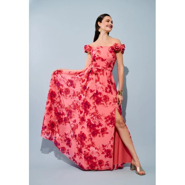 ΓΥΝΑΙΚΕΙΟ ΦΟΡΕΜΑ ΜΑΞΙ ΜΕ ΦΛΟΡΑΛ ΜΟΤΙΒΟ DESIREE  08.42110-m - Image 2