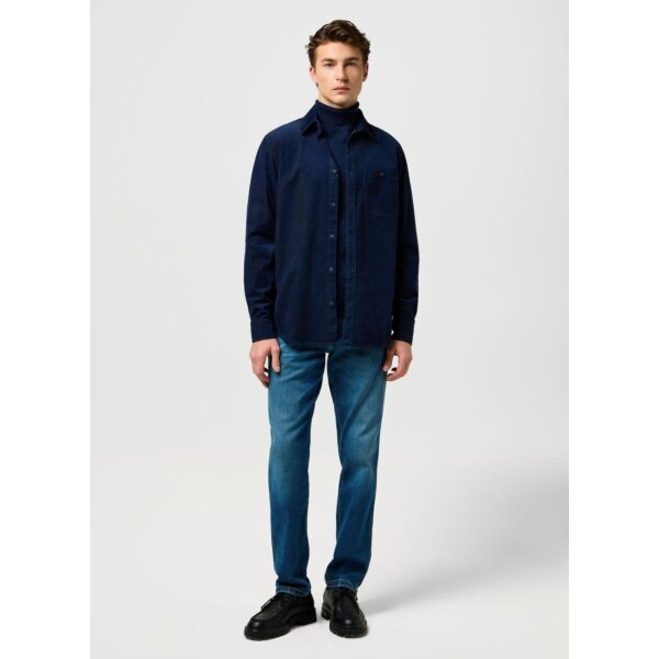 Ανδρικό πουκάμισο Corduroy Wrangler 112371527 Blue - Image 3