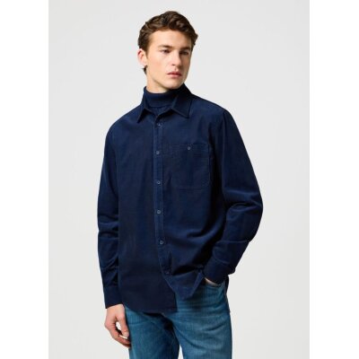 Ανδρικό πουκάμισο Corduroy Wrangler 112371527 Blue