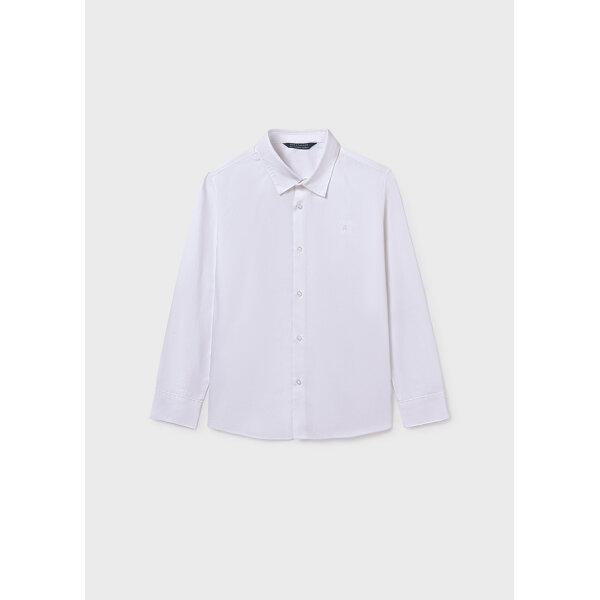 ΠΑΙΔΙΚΟ ΠΟΥΚΑΜΙΣΟ ΛΕΥΚΟ BASIC ΑΓΟΡΙ MAYORAL 15-00874-011 - Image 1