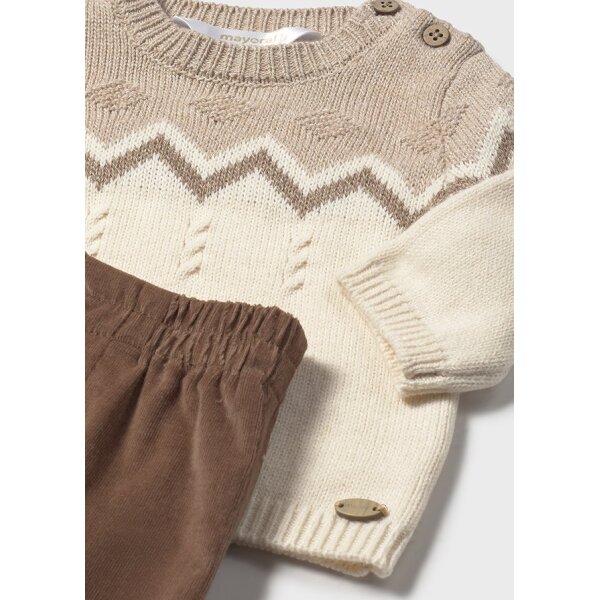 ΒΡΕΦΙΚO ΣΕΤ ΠΑΝΤΕΛΟΝΙ ΜΕ ΖΕΡΣΕΥ ΚΑΦΕ ΑΓΟΡΙ MAYORAL 15-02580-096 - Image 3