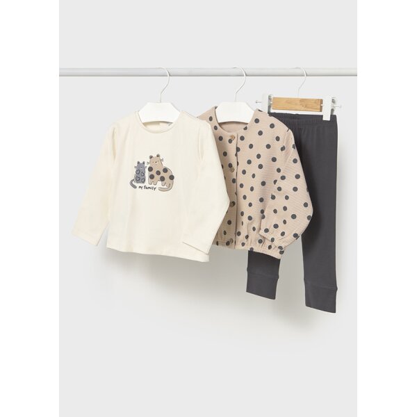 ΠΑΙΔΙΚΟ ΣΕΤ ΚΟΛΑΝ 3ΤΜΧ ΓΚΡΙ ΚΟΡΙΤΣΙ MAYORAL 15-02743-041 - Image 1