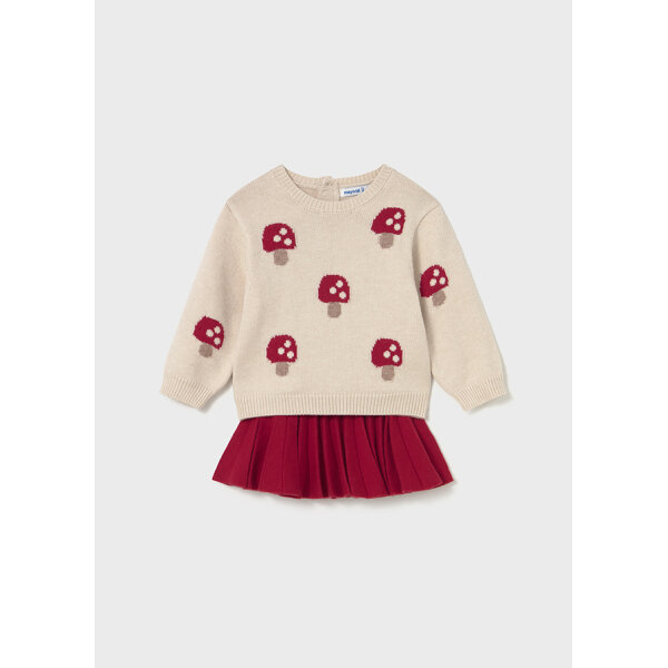 ΠΑΙΔΙΚΟ ΣΕΤ ΦΟΥΣΤΑ ΠΛΕΧΤΗ ΚΟΚΚΙΝΟ  ΚΟΡΙΤΣΙ MAYORAL 15-02925-015 - Image 1