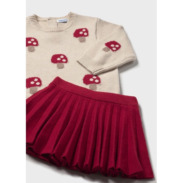 ΠΑΙΔΙΚΟ ΣΕΤ ΦΟΥΣΤΑ ΠΛΕΧΤΗ ΚΟΚΚΙΝΟ  ΚΟΡΙΤΣΙ MAYORAL 15-02925-015 - Image 3