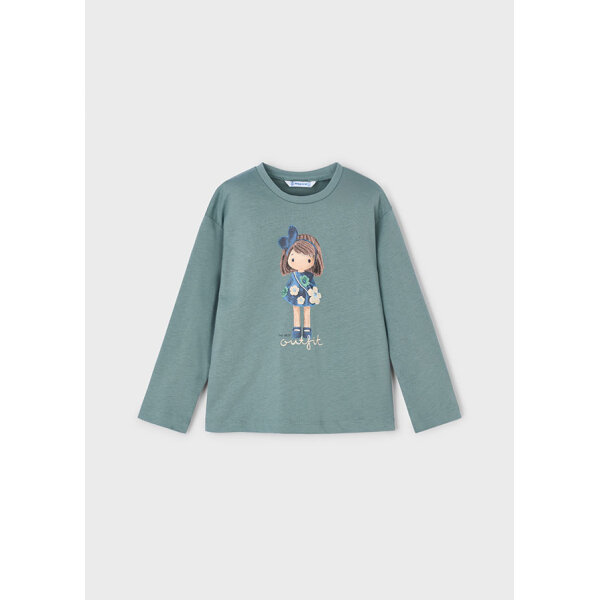 15-04005-053-L-4 ΠΑΙΔΙΚΗ ΜΠΛΟΥΖΑ ΠΡΑΣΙΝΟ ΚΟΡΙΤΣΙ MAYORAL 15-04005-053 - Image 1