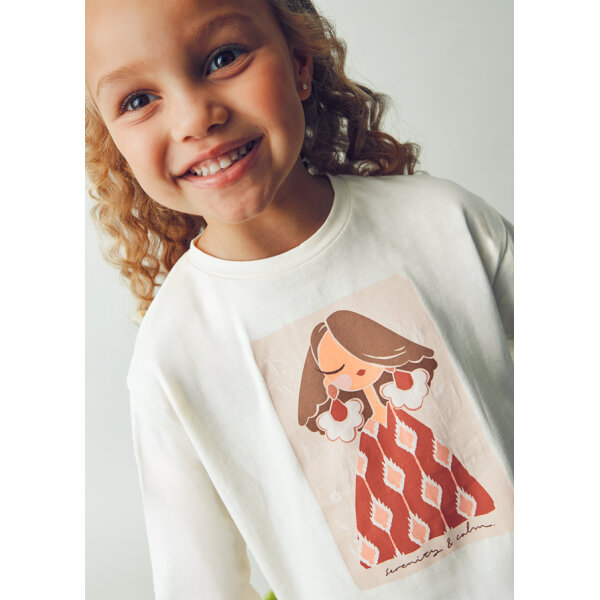 ΠΑΙΔΙΚΗ ΜΠΛΟΥΖΑ ΕΚΡΟΥ/ΚΟΚΚΙΝΟ ΚΟΡΙΤΣΙ MAYORAL 15-04006-083 - Image 3