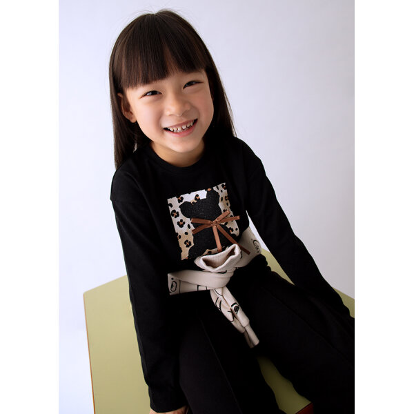 ΠΑΙΔΙΚΗ ΜΠΛΟΥΖΑ ΜΑΥΡΟ ΚΟΡΙΤΣΙ MAYORAL 15-04010-072 - Image 2