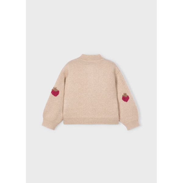 ΠΑΙΔΙΚΗ ΖΑΚΕΤΑ ΠΛΕΧΤΗ ΜΠΕΖ/ΚΟΚΚΙΝΟ ΚΟΡΙΤΣΙ MAYORAL 15-04309-010 - Image 4