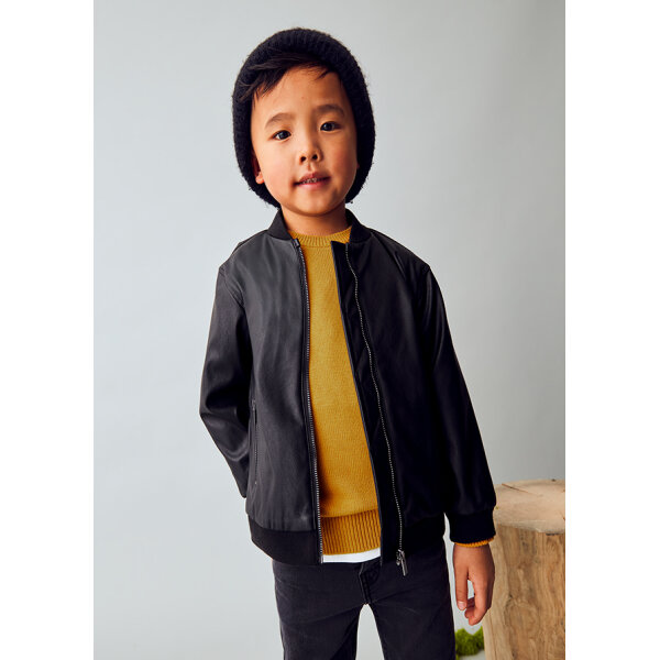 ΠΑΙΔΙΚΟ ΤΖΑΚΕΤ ΤΥΠΟΥ ΔΕΡΜΑ ΜΑΥΡΟ ΑΓΟΡΙ MAYORAL 15-04413-006 - Image 2