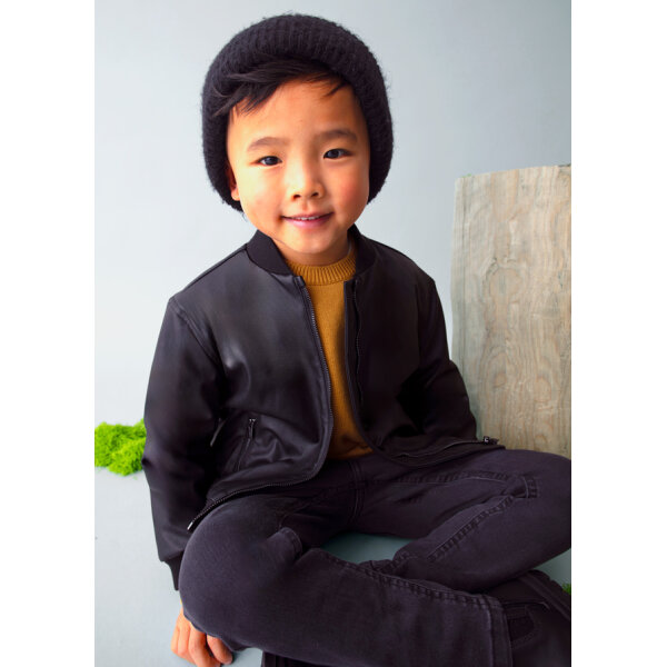 ΠΑΙΔΙΚΟ ΤΖΑΚΕΤ ΤΥΠΟΥ ΔΕΡΜΑ ΜΑΥΡΟ ΑΓΟΡΙ MAYORAL 15-04413-006 - Image 3