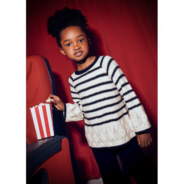 ΠΑΙΔΙΚΟ ΣΕΤ ΜΕ ΠΑΝΤΕΛΟΝΙ ΠΛΕΧΤΟ ΡΙΓΕΣ ΜΑΥΡΟ ΚΟΡΙΤΣΙ MAYORAL 15-04582-087 - Image 2