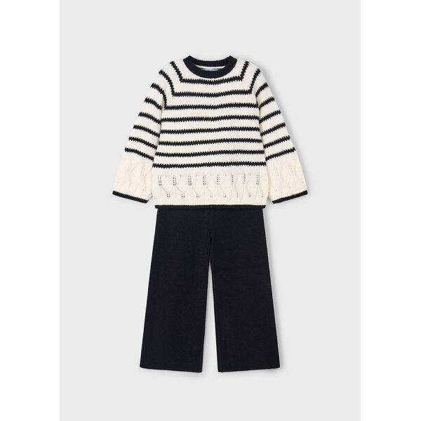 ΠΑΙΔΙΚΟ ΣΕΤ ΜΕ ΠΑΝΤΕΛΟΝΙ ΠΛΕΧΤΟ ΡΙΓΕΣ ΜΑΥΡΟ ΚΟΡΙΤΣΙ MAYORAL 15-04582-087 - Image 1