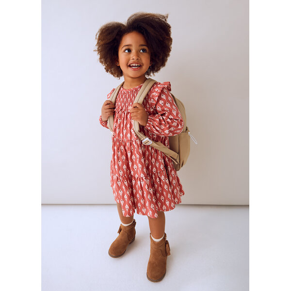 ΠΑΙΔΙΚΟ ΦΟΡΕΜΑ ΣΤΑΜΠΩΤΟ ΚΟΚΚΙΝΟ ΚΟΡΙΤΣΙ MAYORAL 15-04912-040 - Image 1