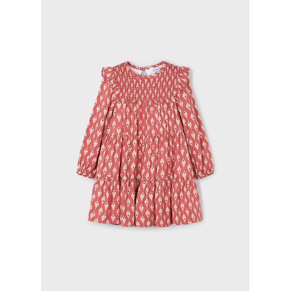 ΠΑΙΔΙΚΟ ΦΟΡΕΜΑ ΣΤΑΜΠΩΤΟ ΚΟΚΚΙΝΟ ΚΟΡΙΤΣΙ MAYORAL 15-04912-040 - Image 4