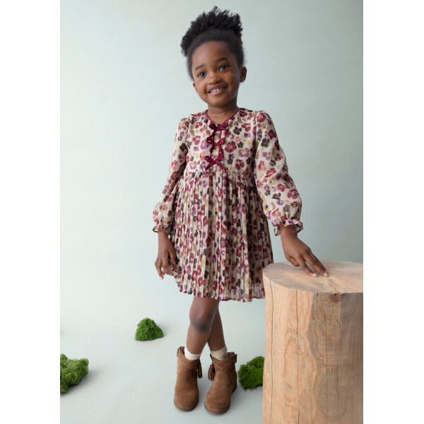 ΠΑΙΔΙΚΟ ΦΟΡΕΜΑ ΠΛΙΣΕ ΣΤΑΜΠΩΤΟ ΜΠΟΡΝΤΩ ΚΟΡΙΤΣΙ MAYORAL 15-04917-046 - Image 1