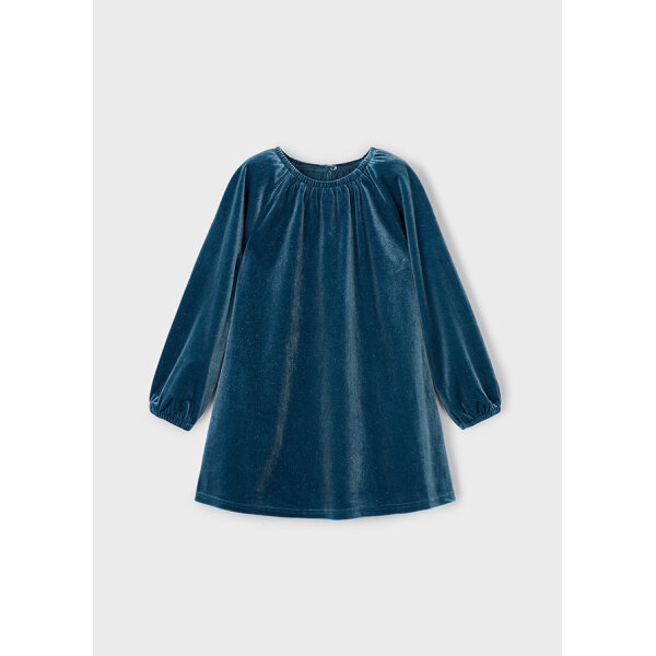 ΠΑΙΔΙΚΟ ΦΟΡΕΜΑ ΒΕΛΟΥΔΟ ΜΠΛΕ ΚΟΡΙΤΣΙ MAYORAL 15-04923-043 - Image 1