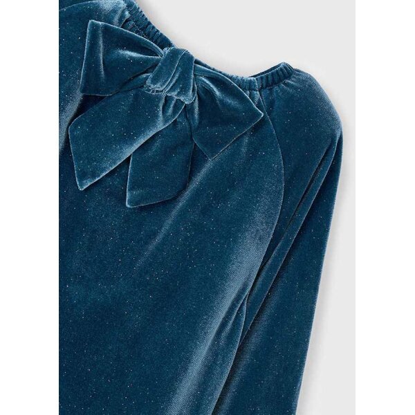 ΠΑΙΔΙΚΟ ΦΟΡΕΜΑ ΒΕΛΟΥΔΟ ΜΠΛΕ ΚΟΡΙΤΣΙ MAYORAL 15-04923-043 - Image 3